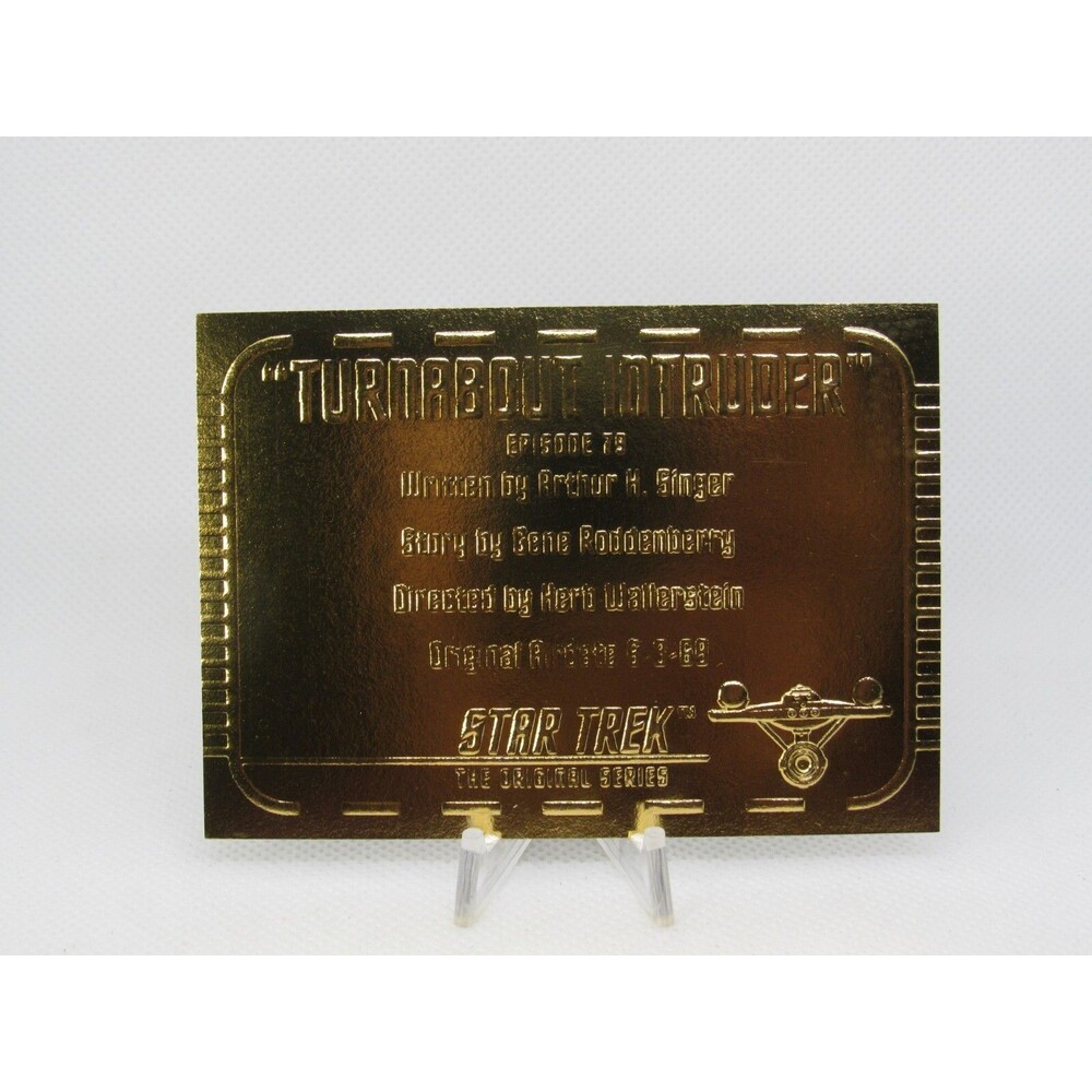 Star Trek TOS Skybox Gold Card G79 EP79.9 CAPTAIN KIRK - "Turnabout Intruder"